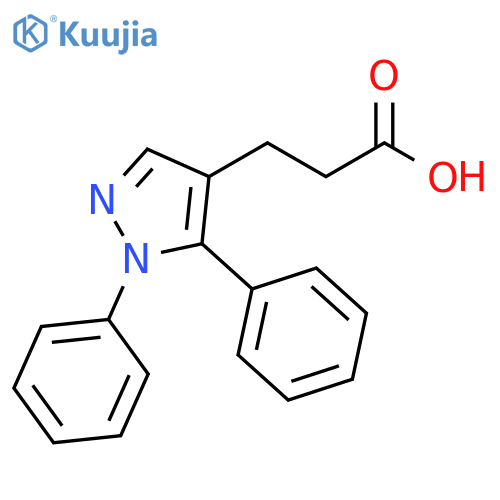 1H-Pyrazole-4-propanoic acid, 1,5-diphenyl- structure