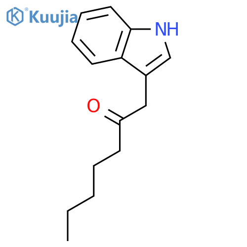 2-HEPTANONE, 1-(1H-INDOL-3-YL)- structure