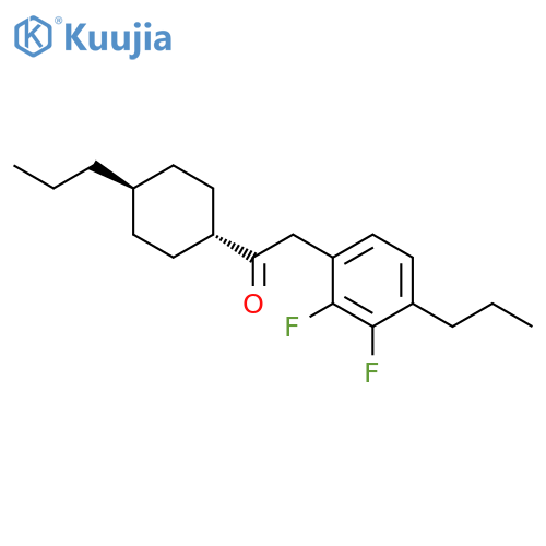 Ethanone, 2-(2,3-difluoro-4-propylphenyl)-1-(trans-4-propylcyclohexyl)- structure