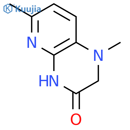 1,4-dihydro-1,6-dimethyl-Pyrido[2,3-b]pyrazin-3(2H)-one structure