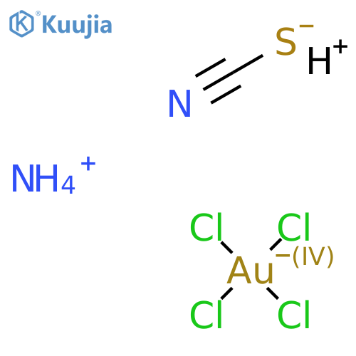 Aurate(1-), tetrachloro-, hydrogen, (SP-4-1)-, reaction products with ammonium thiocyanate structure
