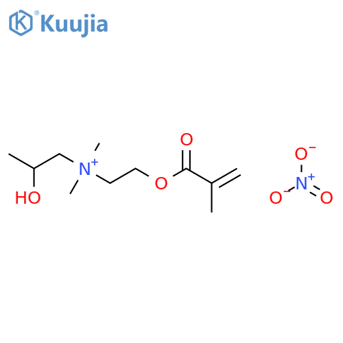 (2-Hydroxypropyl)dimethyl(2-((2-methyl-1-oxoallyl)oxy)ethyl)ammonium nitrate structure