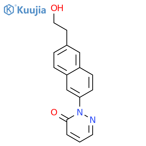 3(2H)-PYRIDAZINONE, 2-[6-(2-HYDROXYETHYL)-2-NAPHTHALENYL]- structure