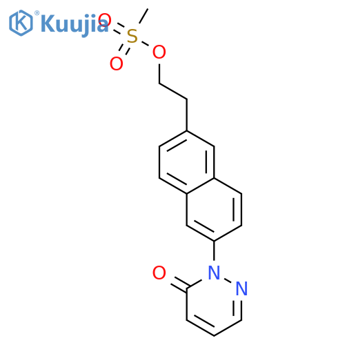 3(2H)-Pyridazinone, 2-[6-[2-[(methylsulfonyl)oxy]ethyl]-2-naphthalenyl]- structure