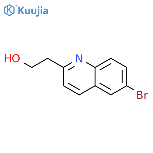 2-QUINOLINEETHANOL, 6-BROMO- structure