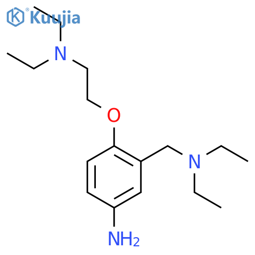 BENZENEMETHANAMINE, 5-AMINO-2-[2-(DIETHYLAMINO)ETHOXY]-N,N-DIETHYL- structure