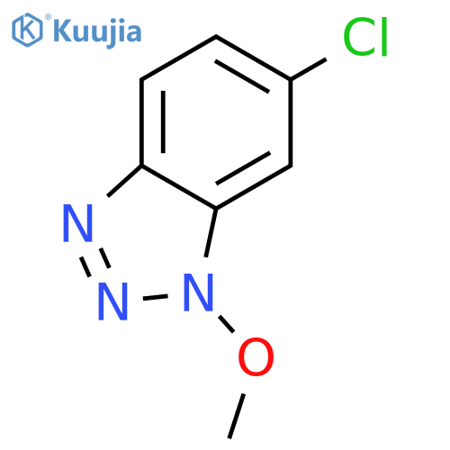 1H-Benzotriazole,6-chloro-1-methoxy- structure