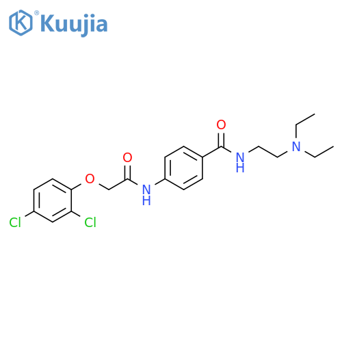 Benzamide,4-[[(2,4-dichlorophenoxy)acetyl]amino]-N-[2-(diethylamino)ethyl]- structure