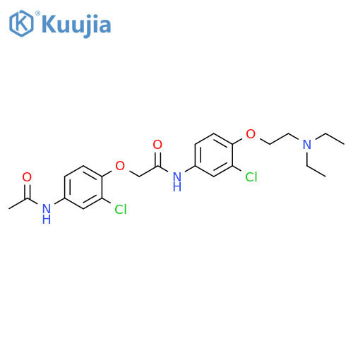 Acetamide,2-[4-(acetylamino)-2-chlorophenoxy]-N-[3-chloro-4-[2-(diethylamino)ethoxy]phenyl]- structure