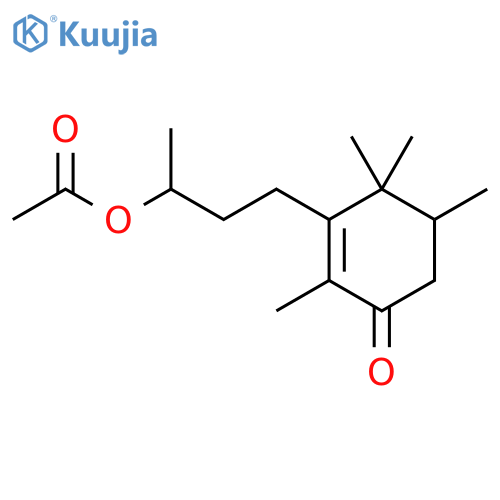 4-(2,5,6,6-Tetramethyl-3-oxocyclohex-1-en-1-yl)butan-2-yl acetate structure