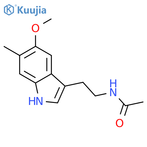 Acetamide, N-[2-(5-methoxy-6-methyl-1H-indol-3-yl)ethyl]- structure