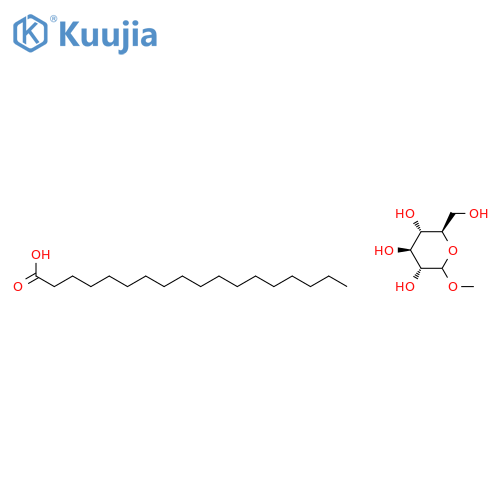 D-Glucopyranoside,methyl,octadecanoate (2:3) structure