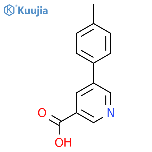 5-p-Tolylnicotinic acid structure