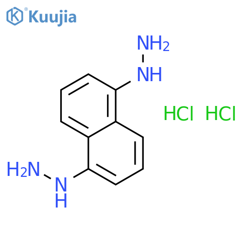 Hydrazine, 1,1'-(1,5-naphthalenediyl)bis-, dihydrochloride structure