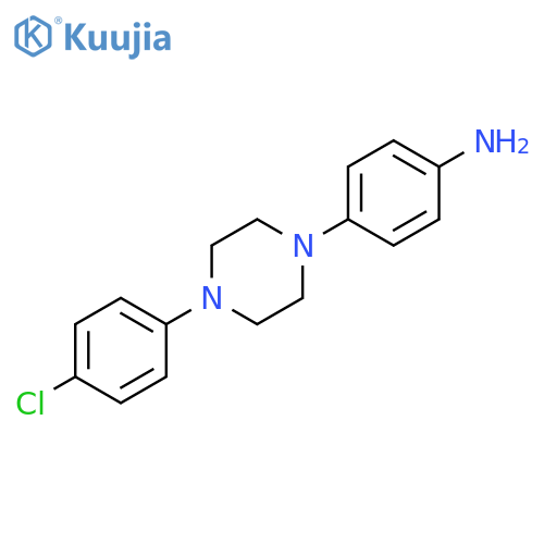 Benzenamine, 4-[4-(4-chlorophenyl)-1-piperazinyl]- structure