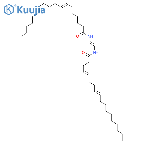 (4E,8E)-N-{(E)-2-[(7E,12E)-octadeca-7,12-dienoylamino]ethenyl}octadeca-4,8-dienamide structure