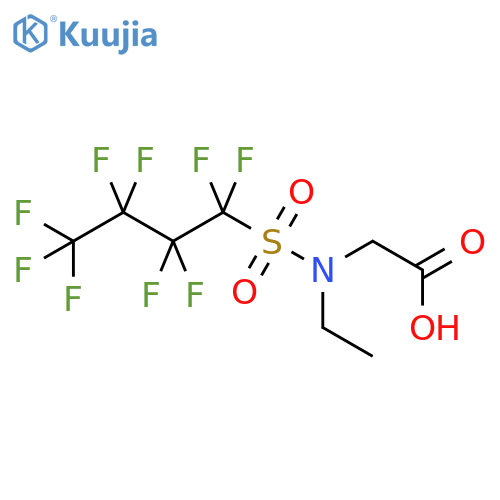 Glycine,N-ethyl-N-[(1,1,2,2,3,3,4,4,4-nonafluorobutyl)sulfonyl]- structure