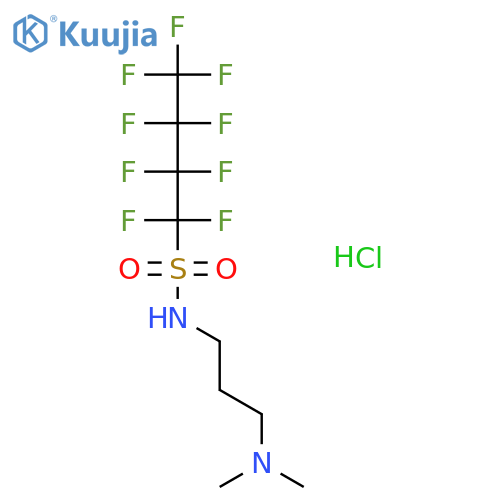 1-Butanesulfonamide,N-[3-(dimethylamino)propyl]-1,1,2,2,3,3,4,4,4-nonafluoro-, hydrochloride (1:1) structure
