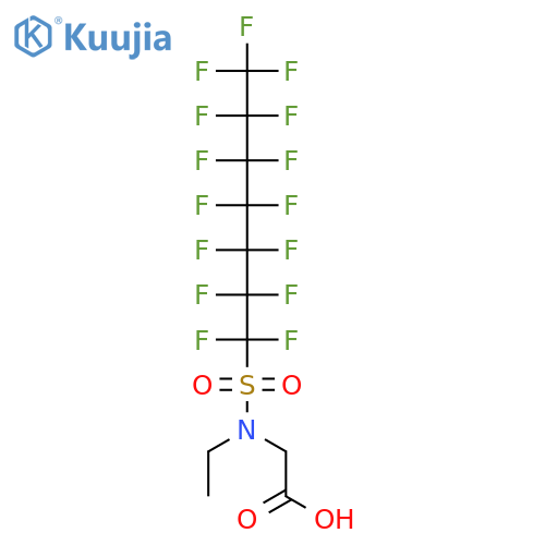 Glycine,N-ethyl-N-[(1,1,2,2,3,3,4,4,5,5,6,6,7,7,7-pentadecafluoroheptyl)sulfonyl]- structure