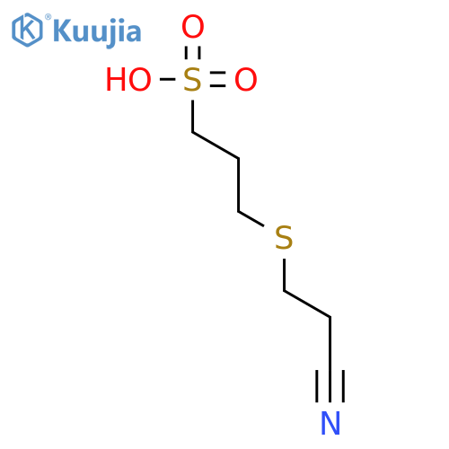 1-Propanesulfonic acid,3-[(2-cyanoethyl)thio]- structure