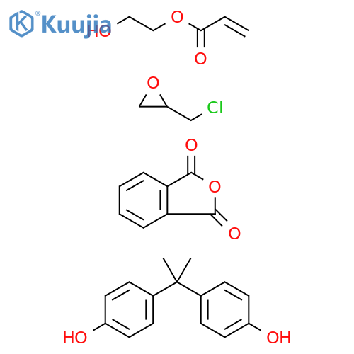 2-Propenoicacid,2-hydroxyethylester,polymerwith(chloromethyl)oxirane,1,3-isobenzofurandioneand4,4'-(1-methylethylidene)bis[phenol] structure