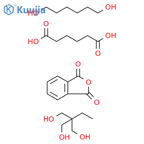 Hexanedioicacid,polymerwith2-ethyl-2-(hydroxymethyl)-1,3-propanediol,1,6-hexanedioland1,3-isobenzofurandione structure