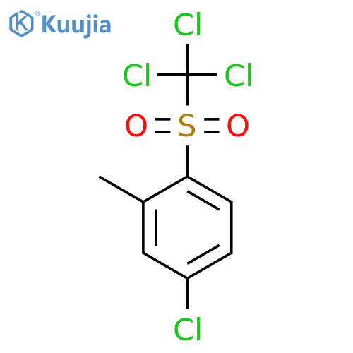 Benzene, 4-chloro-2-methyl-1-[(trichloromethyl)sulfonyl]- structure