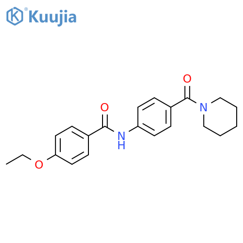 Benzamide, 4-ethoxy-N-[4-(1-piperidinylcarbonyl)phenyl]- structure