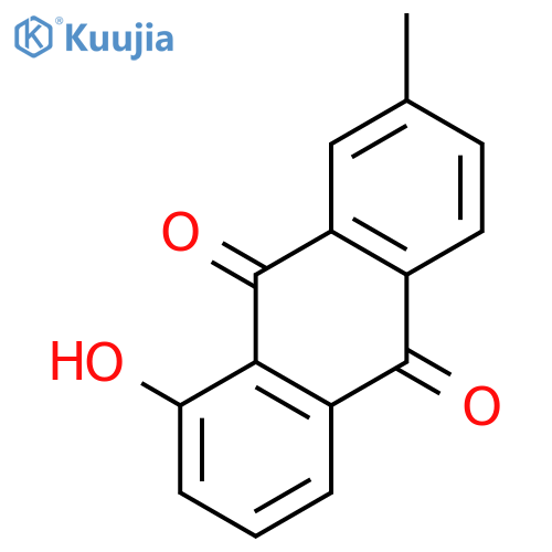 9,10-Anthracenedione,1-hydroxy-7-methyl- structure