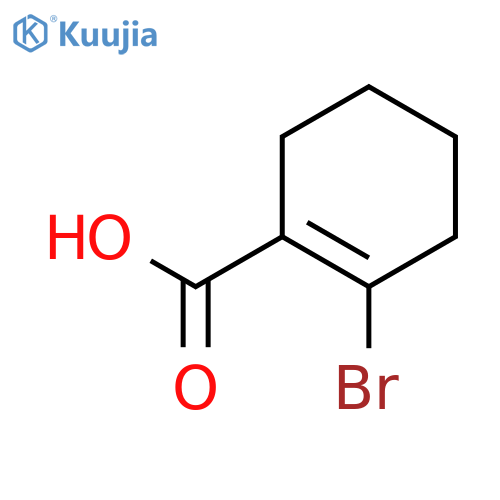 1-Cyclohexene-1-carboxylic acid, 2-bromo- structure