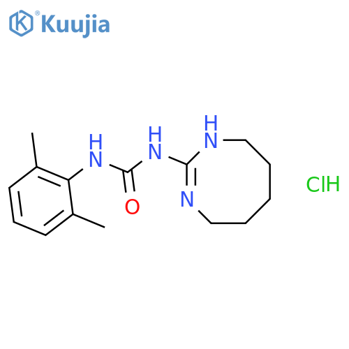 1-(2,6-dimethylphenyl)-3-[(2E)-1,4,5,6,7,8-hexahydro-1,3-diazocin-2-yl]urea hydrochloride structure