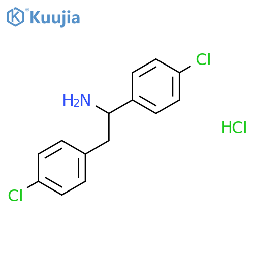 1,2-bis(4-chlorophenyl)ethanamine hydrochloride structure