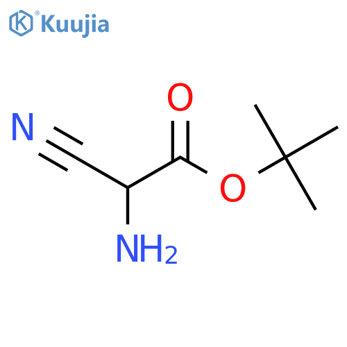 tert-butyl 2-amino-2-cyanoacetate structure