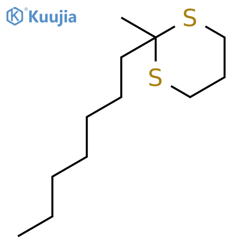 1,3-DITHIANE, 2-HEPTYL-2-METHYL- structure