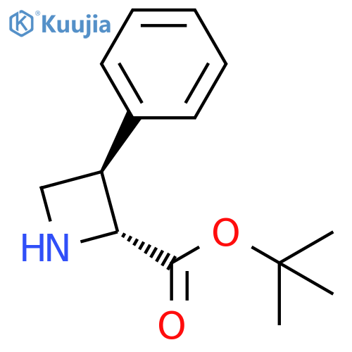 rac-tert-butyl (2R,3R)-3-phenylazetidine-2-carboxylate structure
