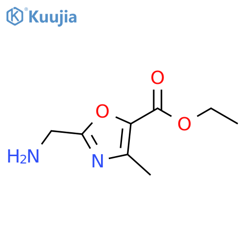 ethyl 2-(aminomethyl)-4-methyl-1,3-oxazole-5-carboxylate structure