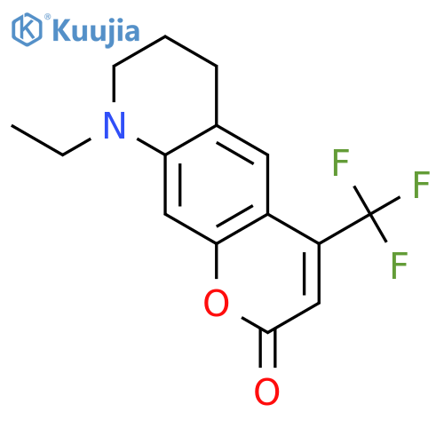 9-ethyl-4-(trifluoromethyl)-6,7,8,9-tetrahydro-2H-pyrano[3,2-g]quinolin-2-one structure