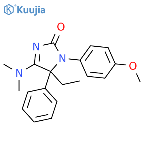 2H-Imidazol-2-one,4-(dimethylamino)-5-ethyl-1,5-dihydro-1-(4-methoxyphenyl)-5-phenyl- structure