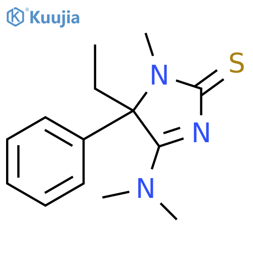 2H-Imidazole-2-thione,4-(dimethylamino)-5-ethyl-1,5-dihydro-1-methyl-5-phenyl- structure