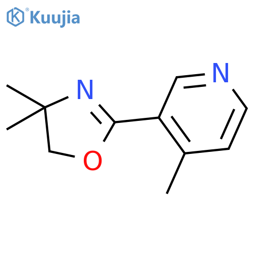 Pyridine,3-(4,5-dihydro-4,4-dimethyl-2-oxazolyl)-4-methyl- structure