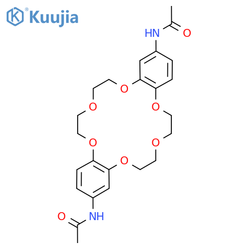 20,24-Diacetamido-2,3,11,12-dibenzo-1,4,7,10,13,16-hexaoxacyclooctadeca-2,11-diene structure