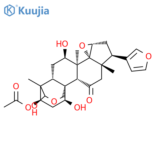 (1S,3R,4aR,6R,6aS,6bR,7aR,9R,9aS,11aR,11bS)-9-furan-3-yl-1,6,14-trihydroxy-4,6a,9a-trimethyl-11-oxotetradecahydro-1H-4,11b-(methanooxymethano)naphtho[1',2':6,7]indeno[1,7a-b]oxiren-3-yl acetate structure
