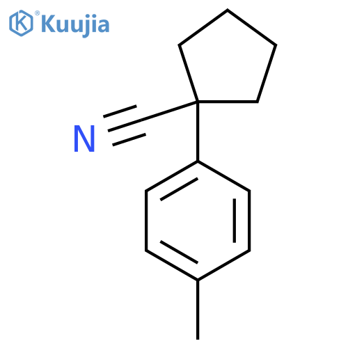 1-(4-Methylphenyl)cyclopentane-1-carbonitrile structure