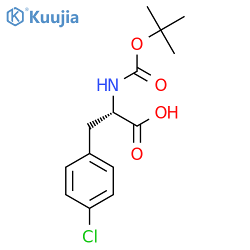 Boc-4-chloro-L-phenylalanine structure