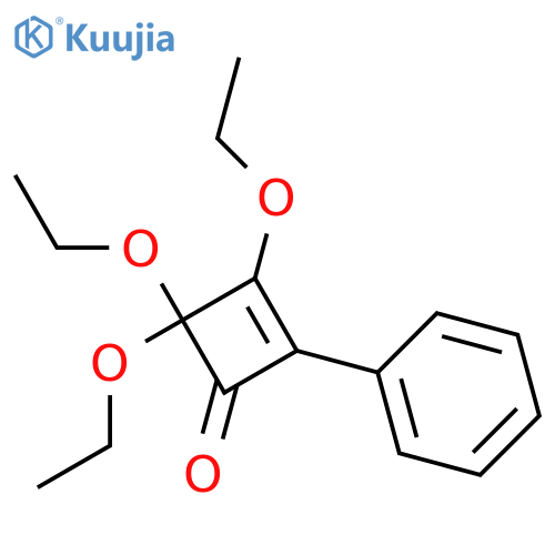 2-CYCLOBUTEN-1-ONE, 3,4,4-TRIETHOXY-2-PHENYL- structure