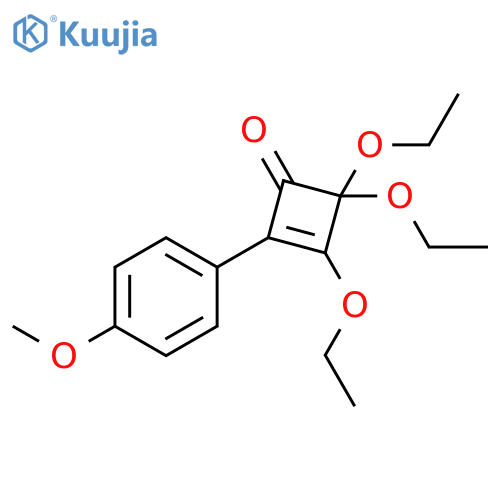 3,4,4-Triethoxy-2-(4-methoxyphenyl)cyclobut-2-en-1-one structure