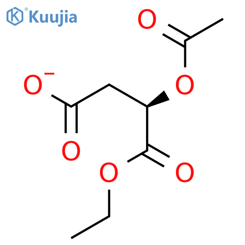 Butanedioic acid, (acetyloxy)-, 1-ethyl ester, (2R)- structure