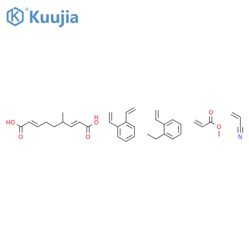 2-Propenoic acid, methyl ester, polymer with diethenylbenzene, ethenylethylbenzene, 1-methyl-1,3-propanediyl di-2-propenoate and 2-propenenitrile, hydrolyzed structure