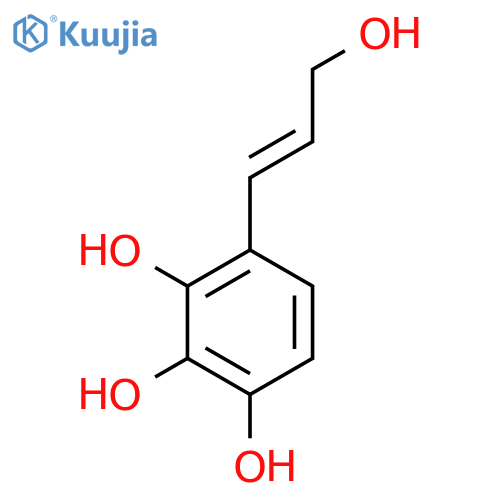 4-(3-hydroxyprop-1-en-1-yl)benzene-1,2,3-triol structure