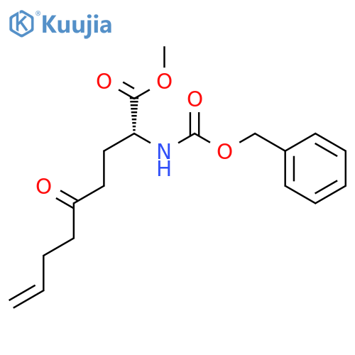 (R)-Methyl 2-(((Benzyloxy)carbonyl)amino)-5-oxonon-8-enoate structure